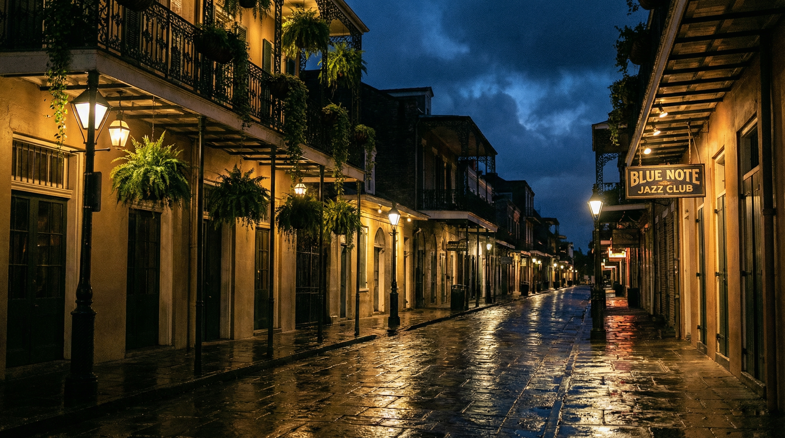 New Orleans French Quarter at Night